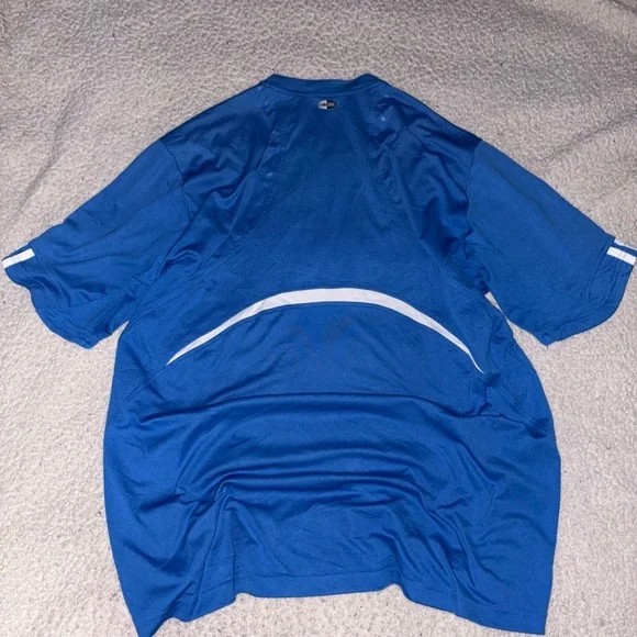 Adidas Men's Short Sleeve Blue Tee - Picture 2 of 3